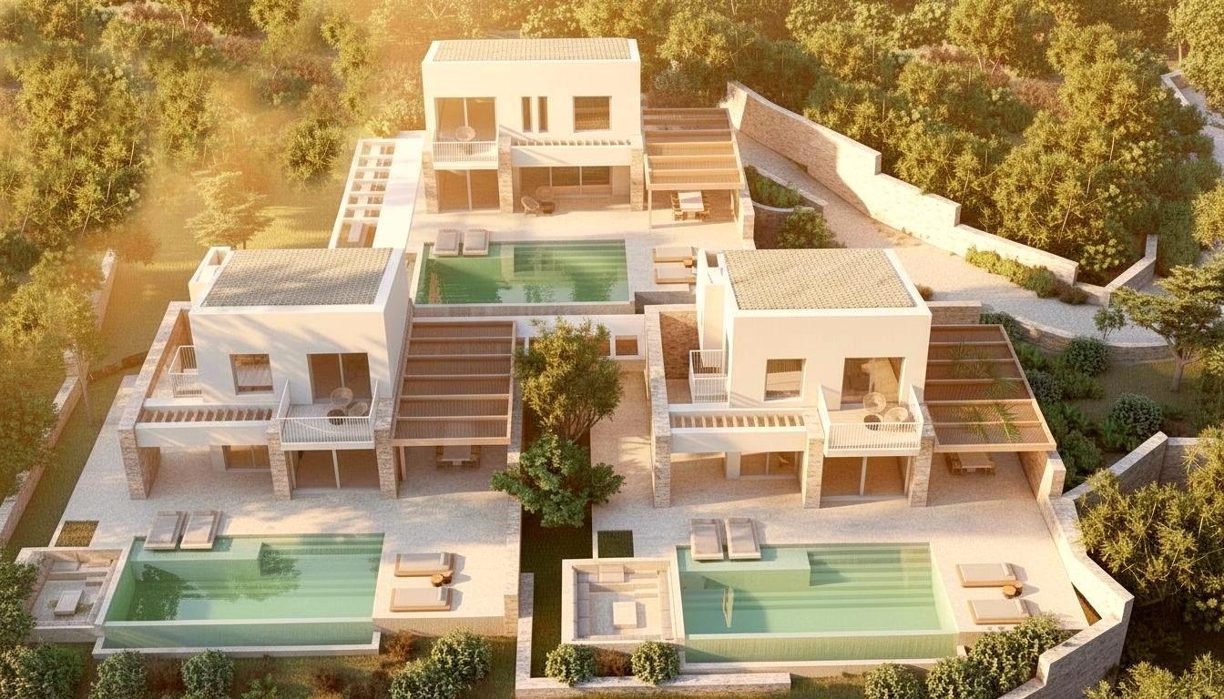 Villa in Tsoukalades - view 1