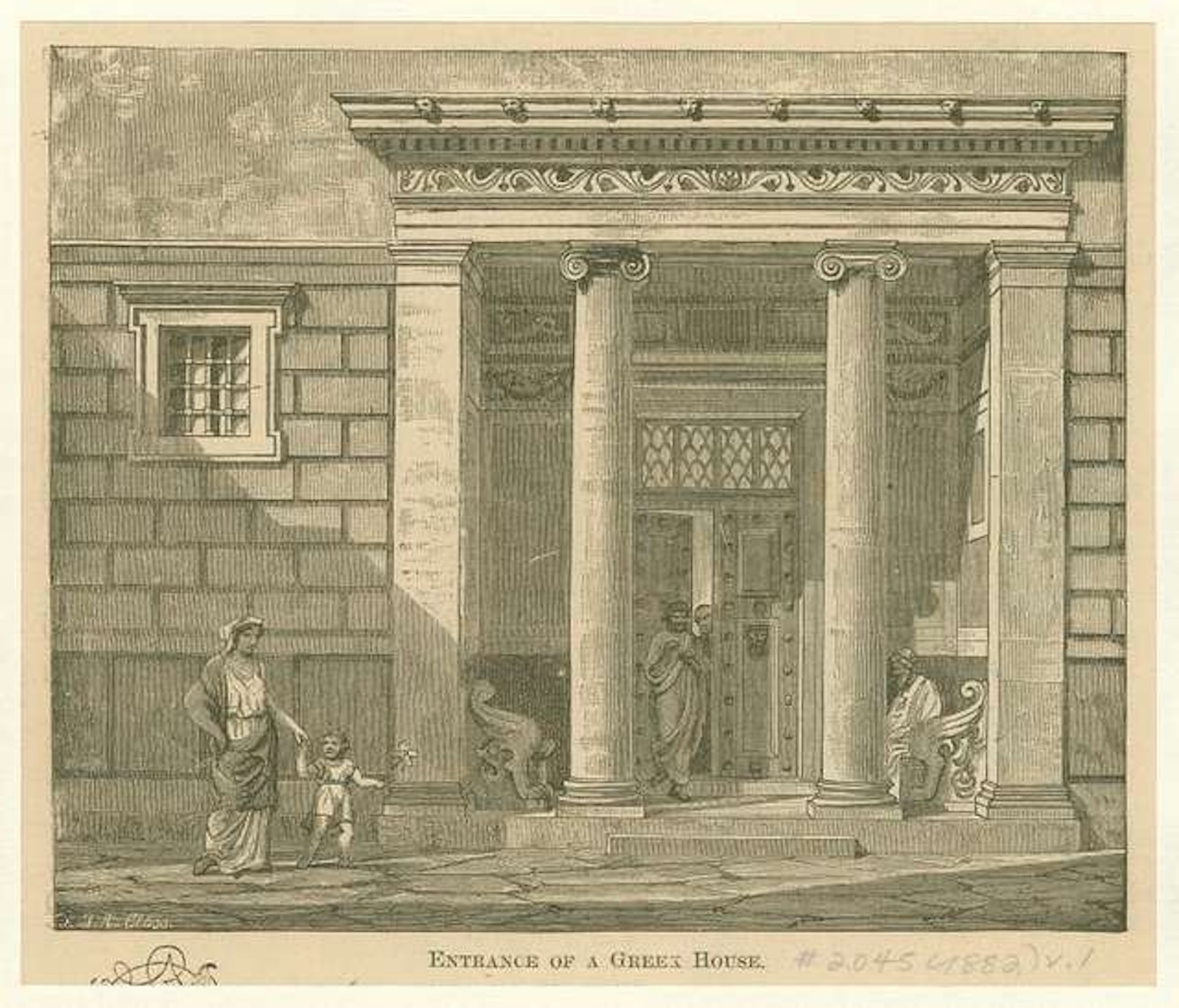 Entrance of a Greek House