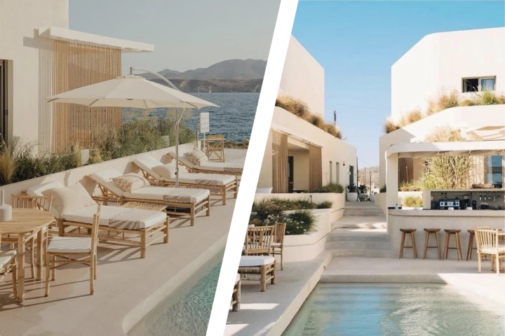 "White Pebble Suites" Complex in Mylos