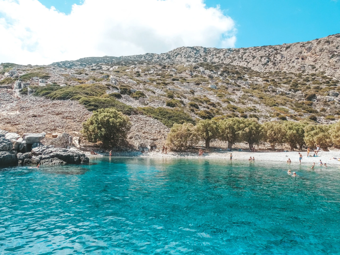 A representative beach of Karpathos
