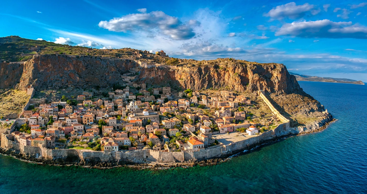 Aerial View of Monemvasia