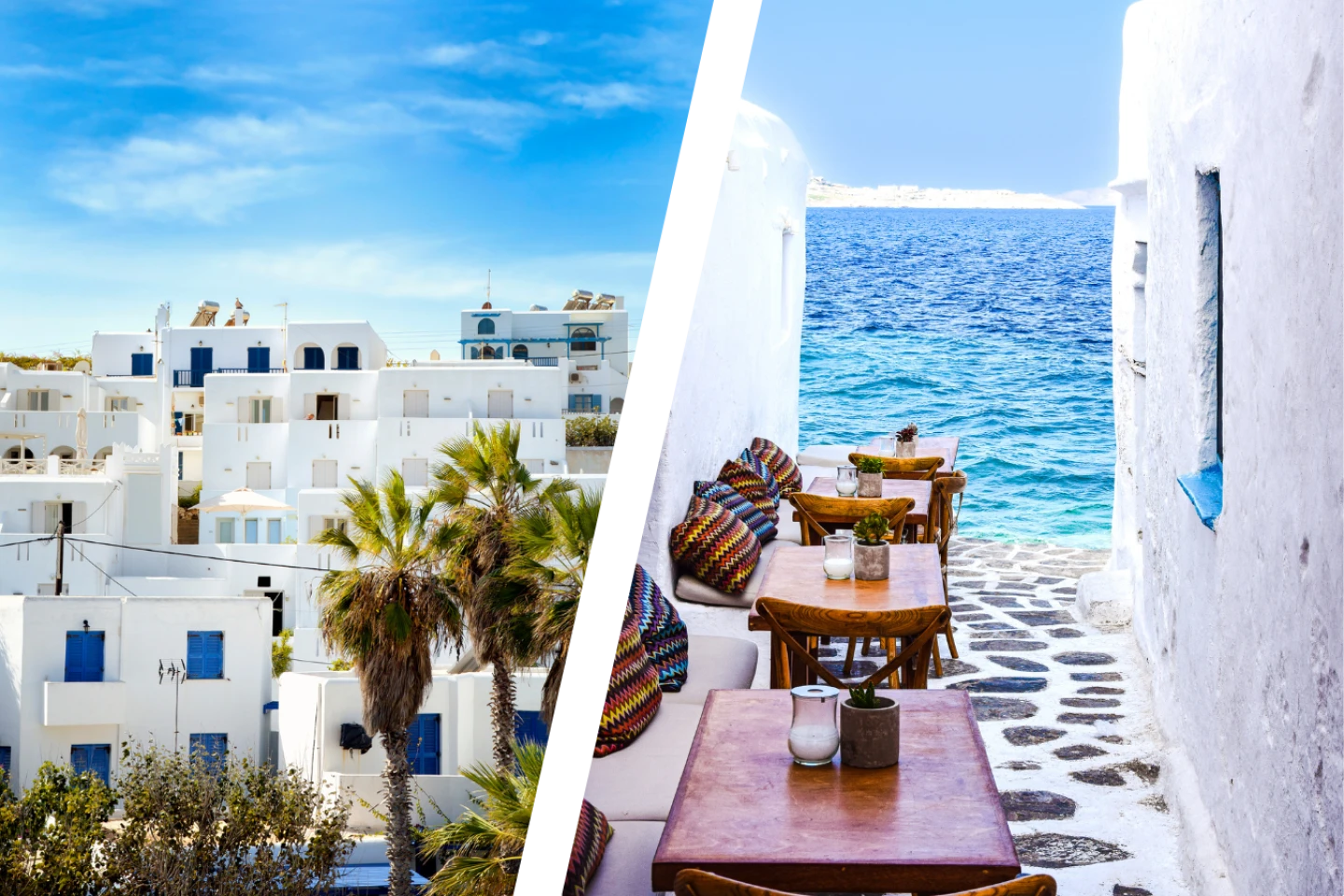 White and Blue Houses