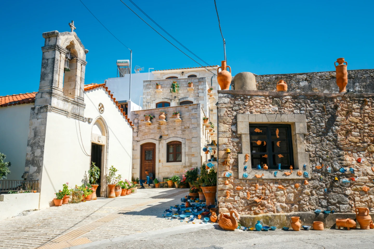 Traditional Stone Homes in Margarites, Crete