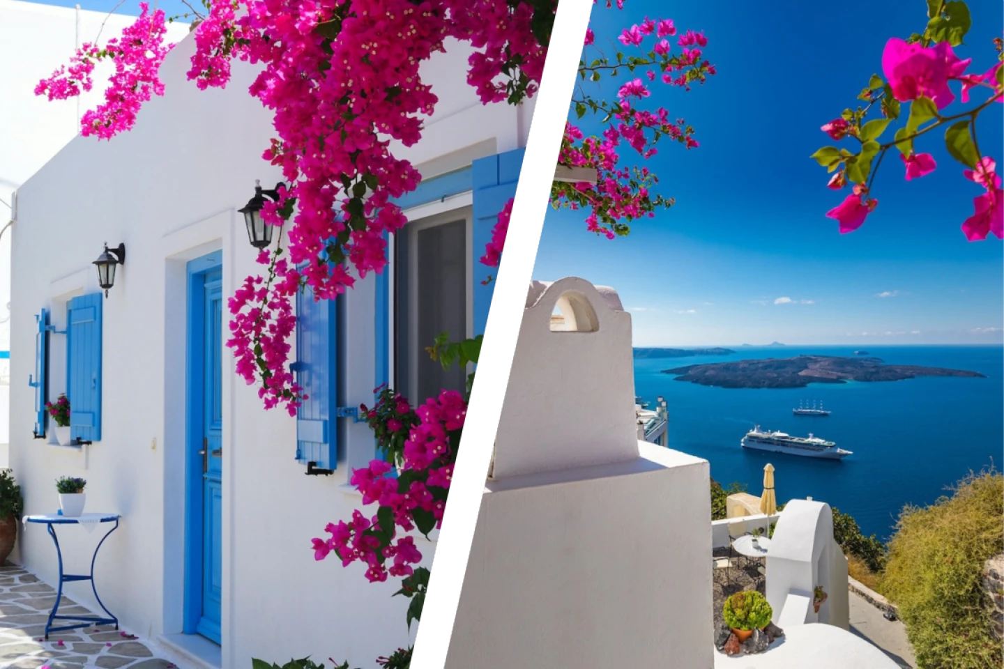 Bougainvillas in Greece