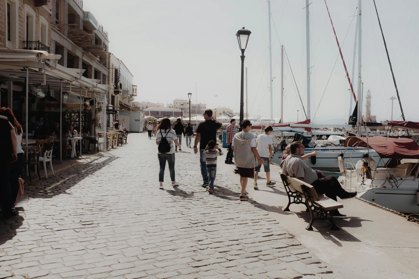 Tourists in Chania, Crete