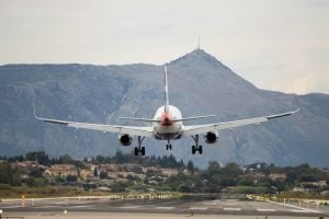 Greece air travel in Corfu
